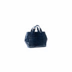 ASIA MINI PATENT CROCO PRINT NIGHT BLUE