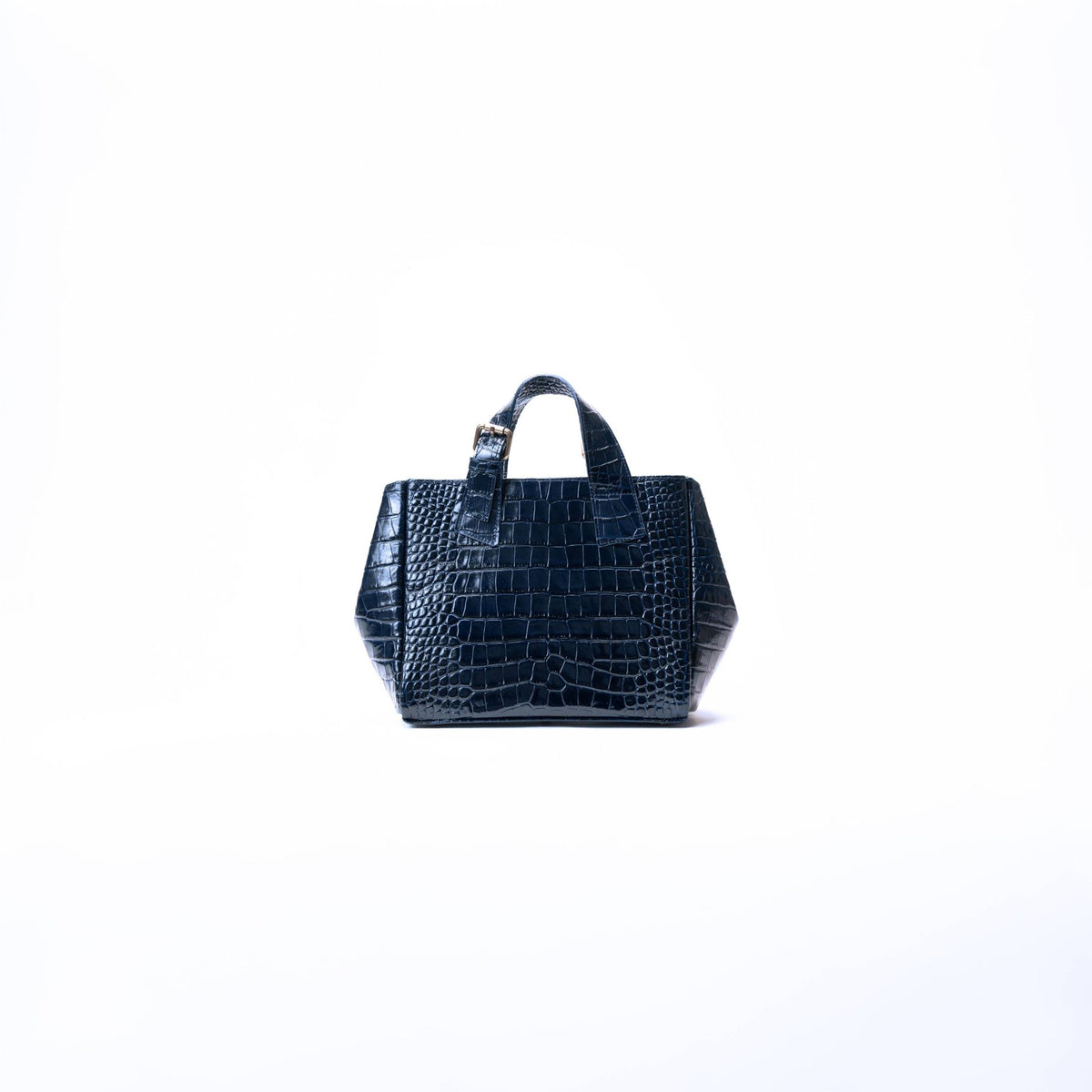 ASIA MINI PATENT CROCO PRINT NIGHT BLUE