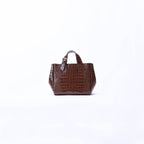 ASIA MINI PATENT CROCO PRINT BROWN