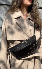 FANNY BELT BAG BLACK & SILVER
