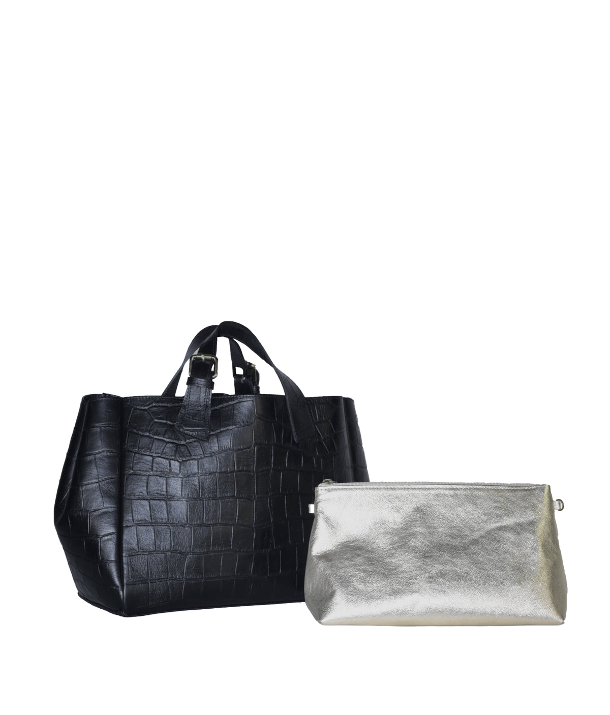 ASIA CROCO-PRINT BLACK