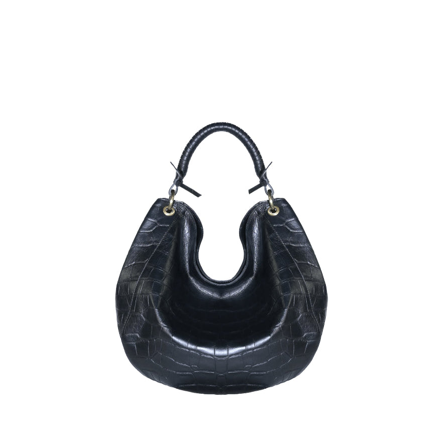 JULIANNE CROCO-PRINT BLACK
