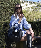 JULIANNE CROCO-PRINT BLACK