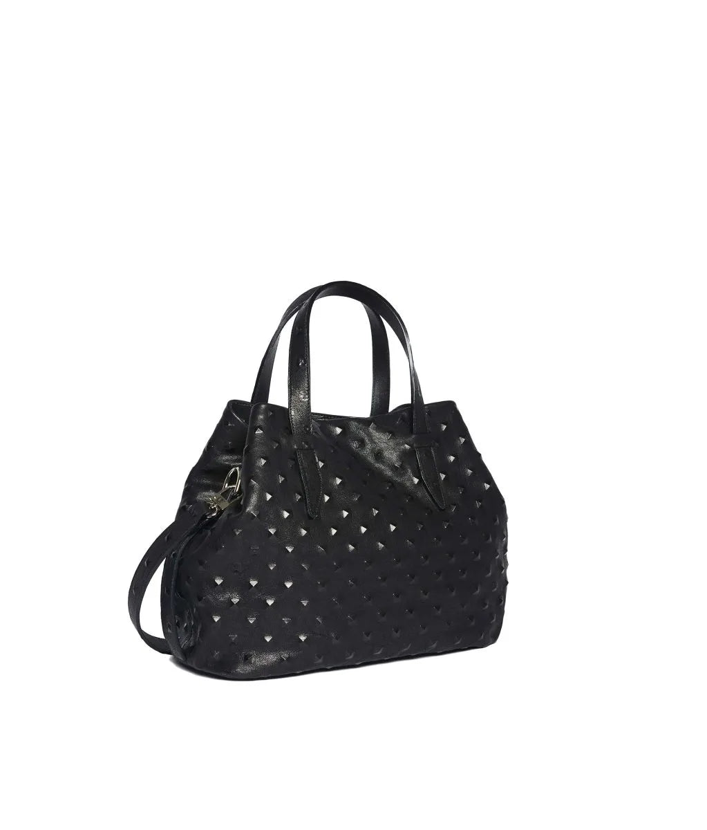LUCIA SMALL STUDDED BLACK