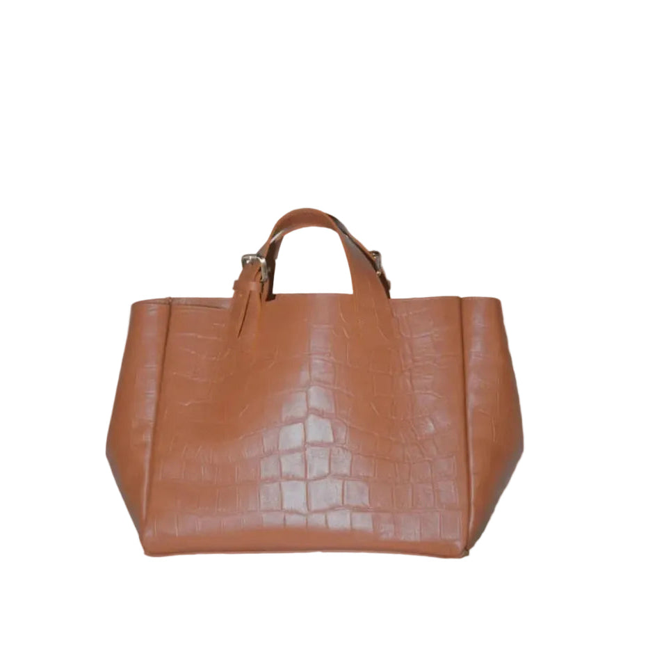 ASIA CROCO-PRINT COGNAC