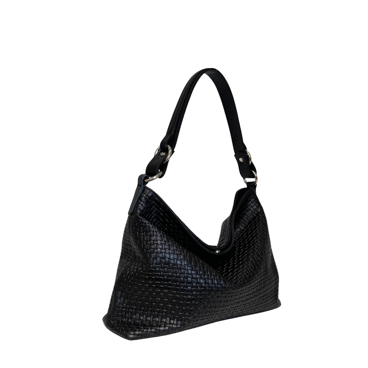 CONNIE EMBOSSED WOVEN BLACK